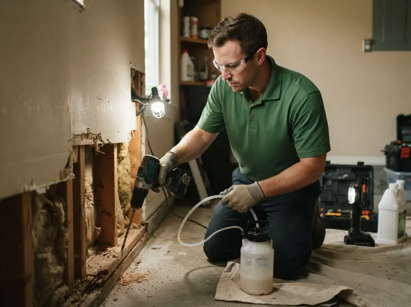 Carpenter Ant Structural Remediation in Dallas, TX
