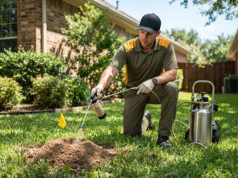 Fire Ant Yard Suppression in Dallas, TX